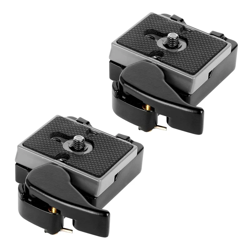 

2X Black Camera 323 Quick Release Plate With Special Adapter (200PL-14) For Manfrotto 323 DSLR Cameras(New Version)