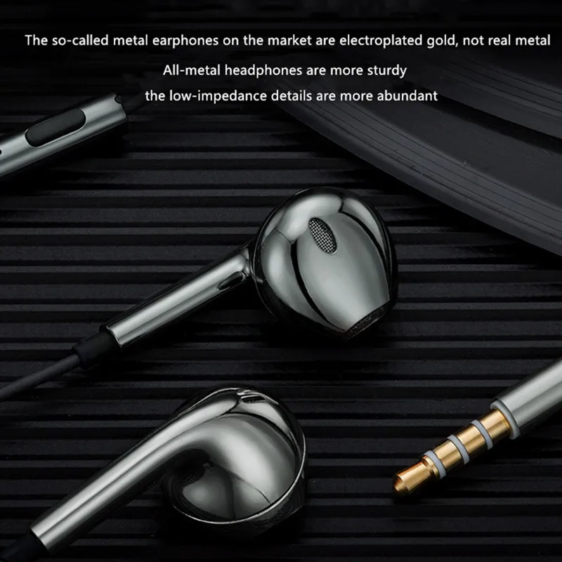 OwnFone X7 полностью Металлическая Проводная гарнитура бас музыкальные наушники 3 5