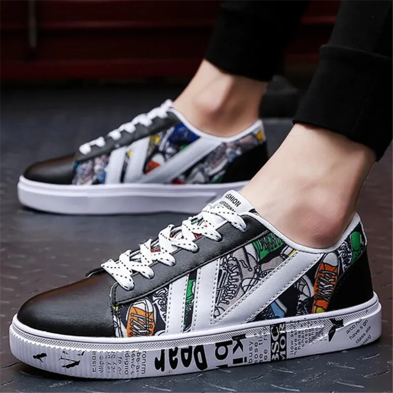 

Men's shoes autumn and winter tide 2018 new ins men's casual wild lace men's Sneakers shoes breathable movement shoes
