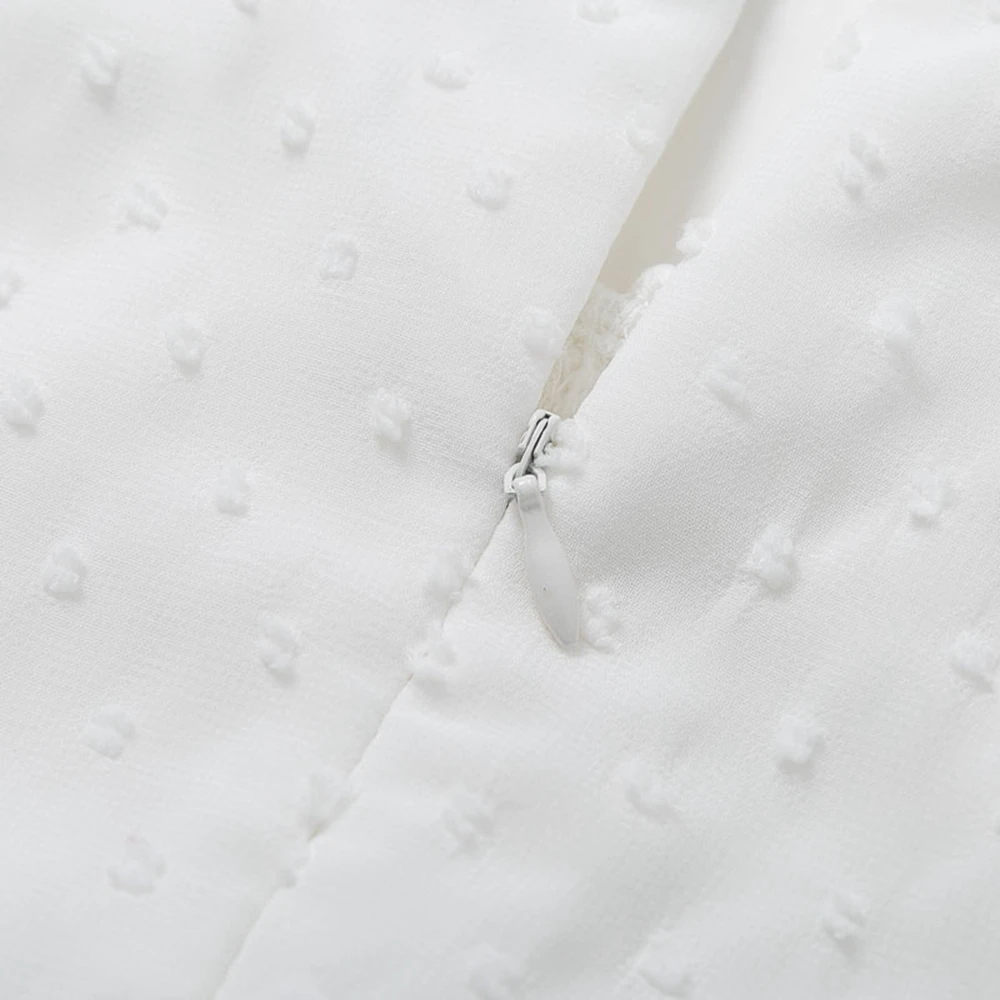 

Lace Splicing White Long Women Dress Summer 2020 Elegant Straight Office Lady Dress Sleeveless Round Neck Dress Casual Vestitos