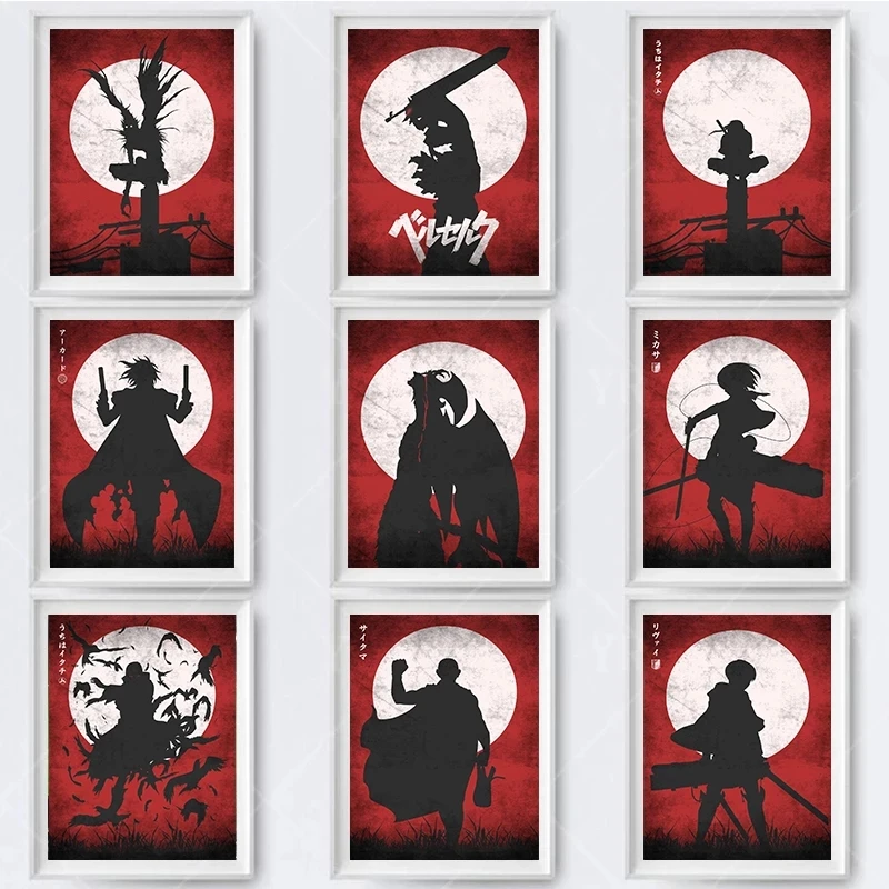 

Anime Home Decor Poster Naruto Wall Art One Piece Canvas Dragon Ball Prints Painting Pictures For Living Room Modular No Frame