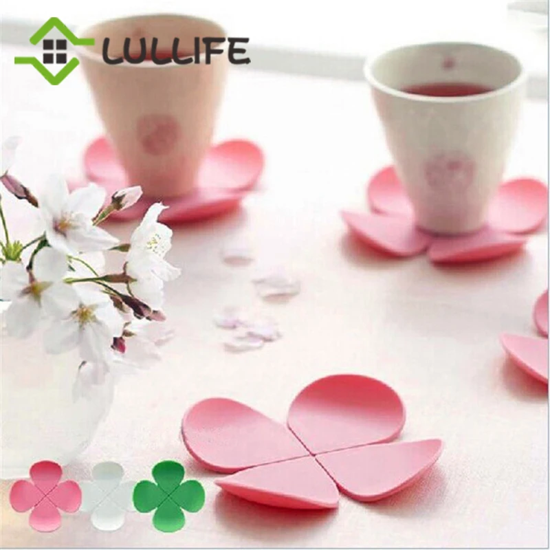 1 шт. креативный цветок силиконовый для чайных чашек коврики горячий напиток