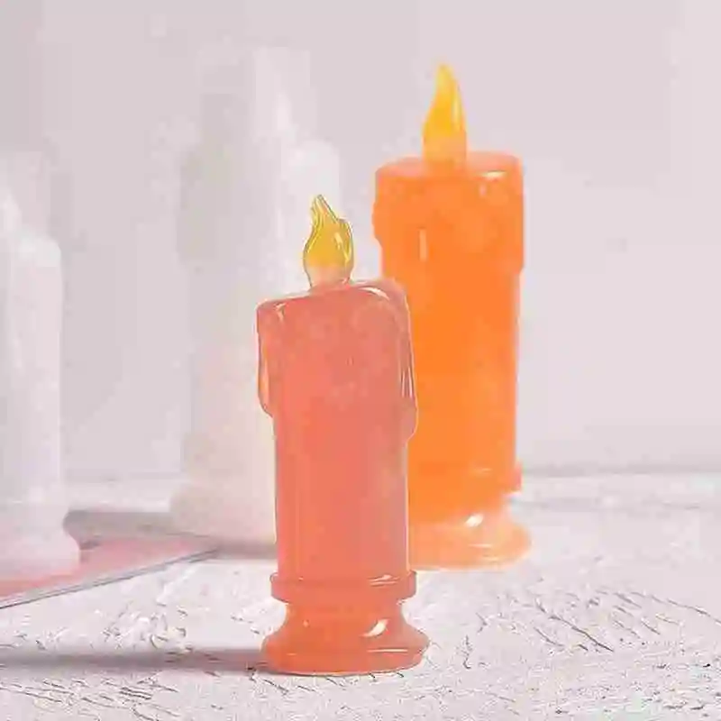 

DIY Crystal Epoxy Candle Silicone Candle Holder Mould Mould Night Dinner Silicone Decoration Light Small Decoration Table G8J0
