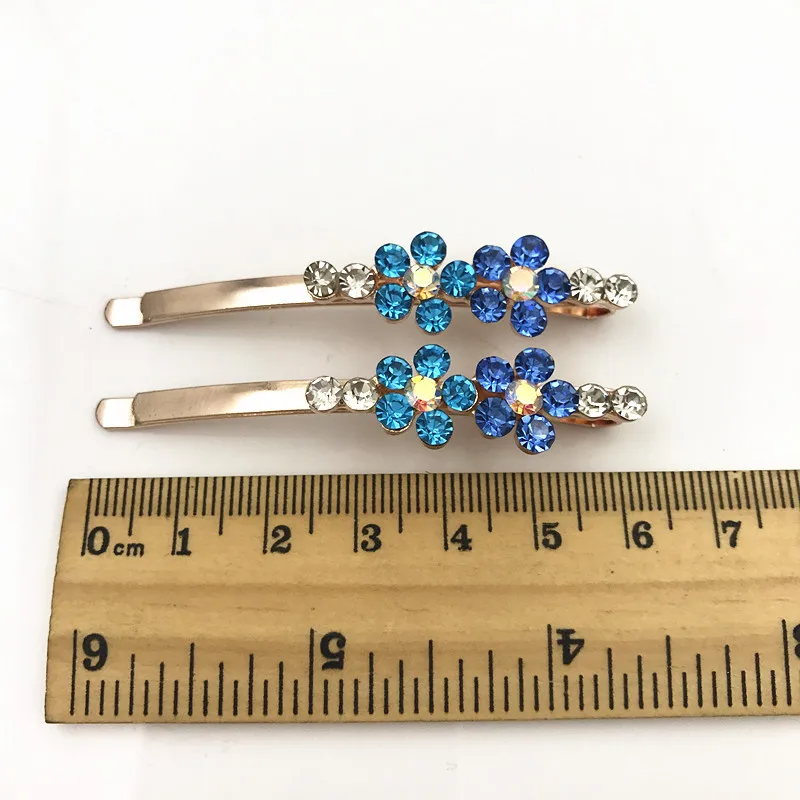 

2 pcs Women Pearl Shining Hair Clip Gold Hairpin Headwear for Women Slide Grips Barrette hair pin Hair Accessories for girls