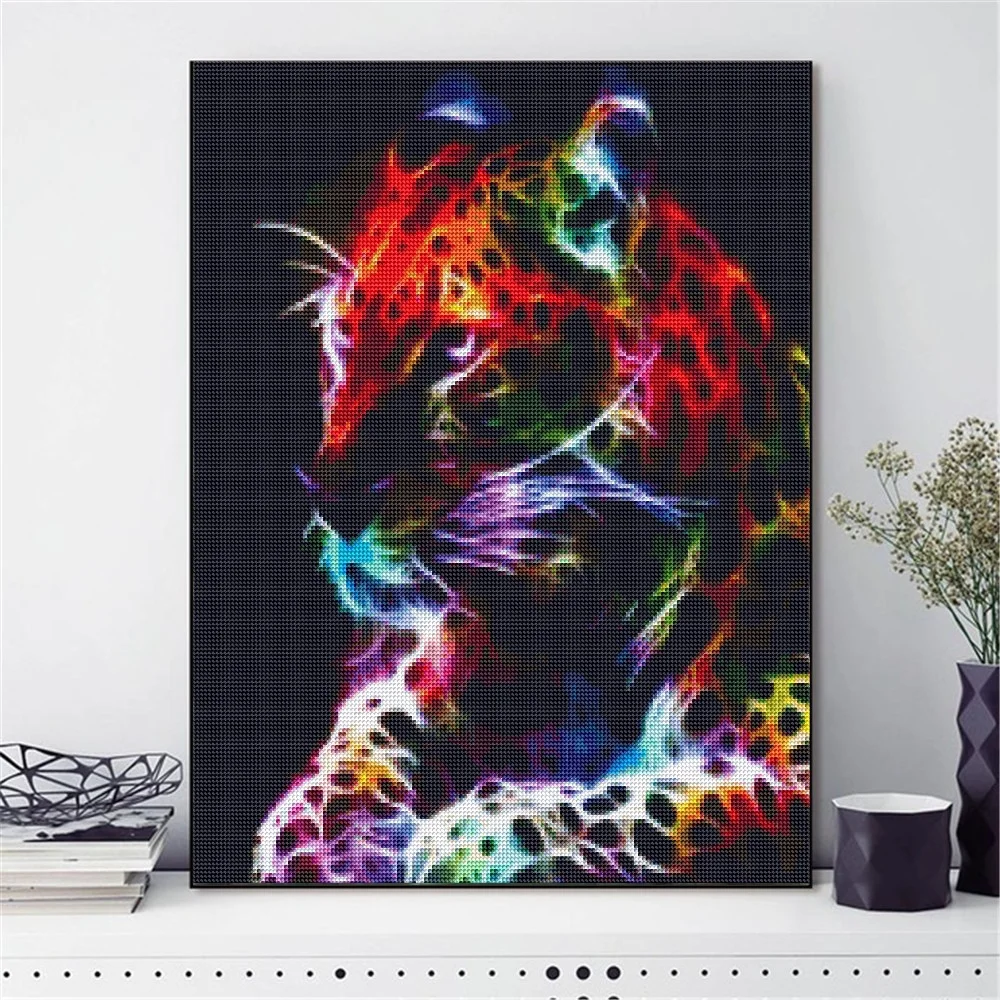 

Тигр Сделай Сам полная картина вышивка крестиком домашнее украшение живопись