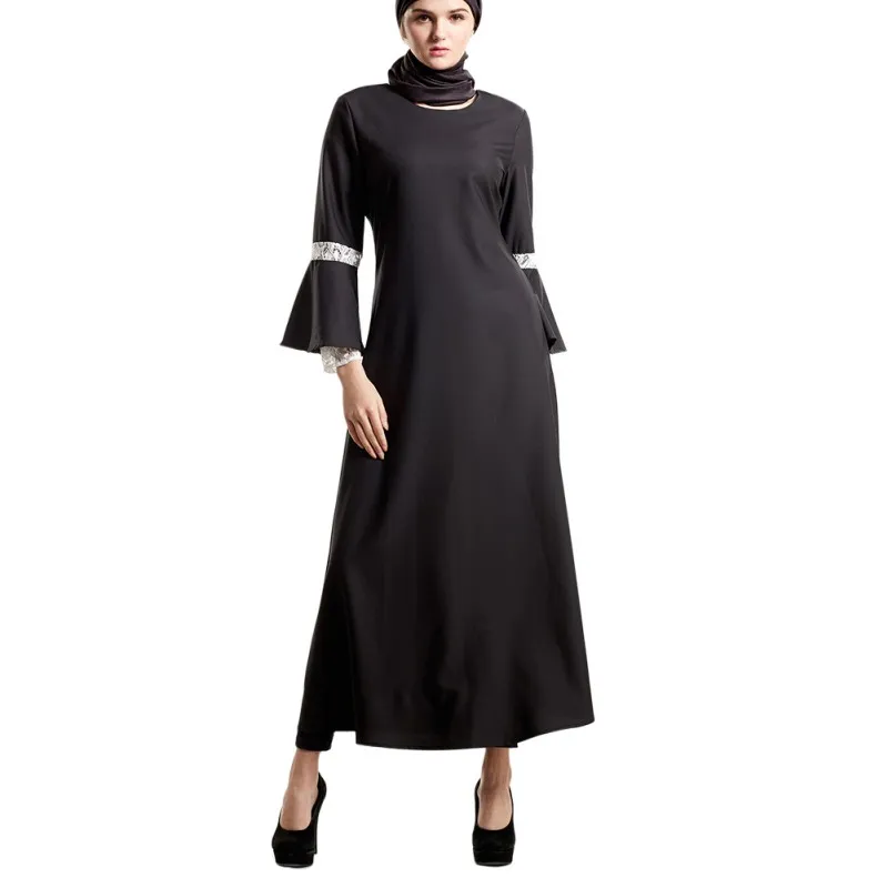 Abaya мусульманское длинное платье Amira Khaleeji Jilbab кружевное в пол с длинным рукавом