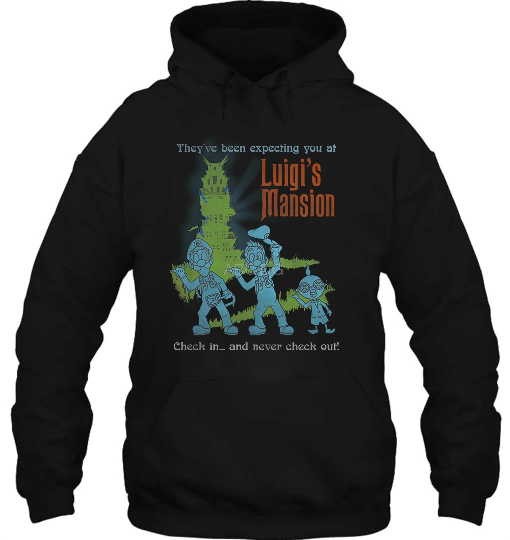 Толстовка с капюшоном для мужчин и женщин свитер Funy Луиджи дом привидениями