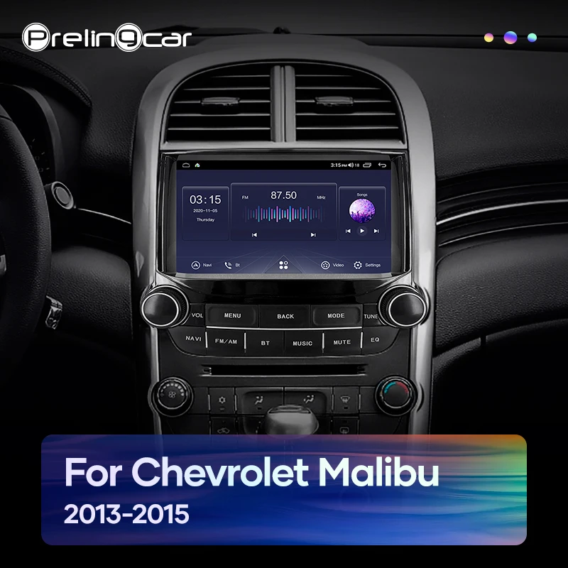 Автомобильная система prelingcar Android 10 0 стерео с сенсорным IPS экраном для Chevrolet Malibu