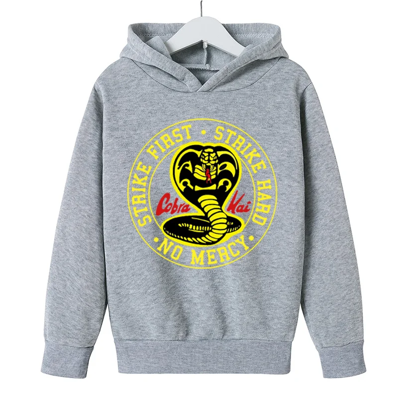 

Children Clothing Cobra Kai Hoodie Cotton Baby Boy Sweatshirts for Autumn Little Boys Outerwear Costume Anime Tops