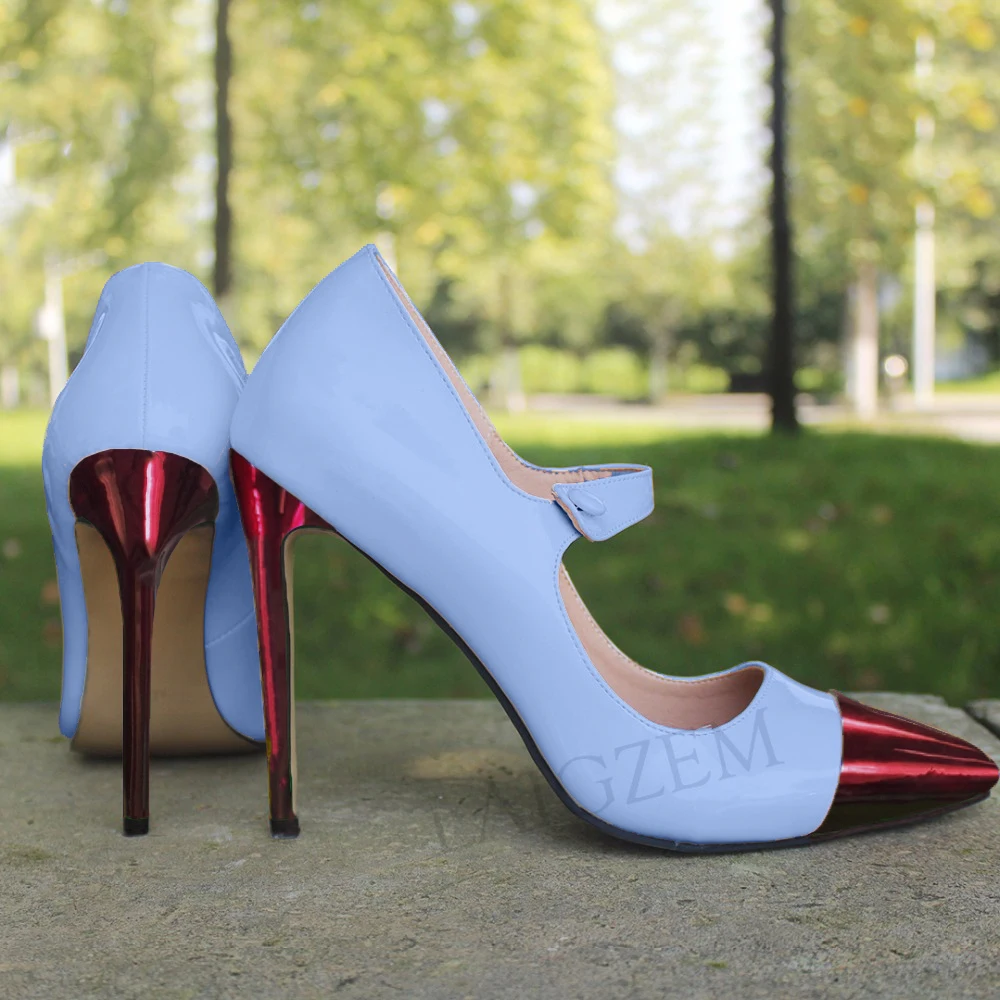 Туфли лодочки laigзем для женщин Великолепные туфли разных цветов на тонком