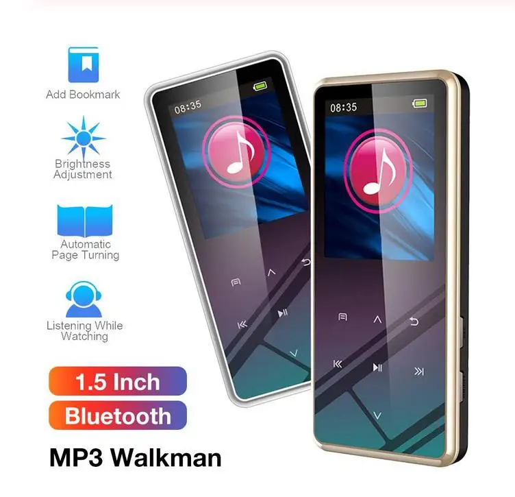 8 ГБ/16 ГБ/32 ГБ флэш памяти M12 1 5 дюймов MP3 плеер ЖК дисплей Дисплей Bluetooth V4.2 800ma