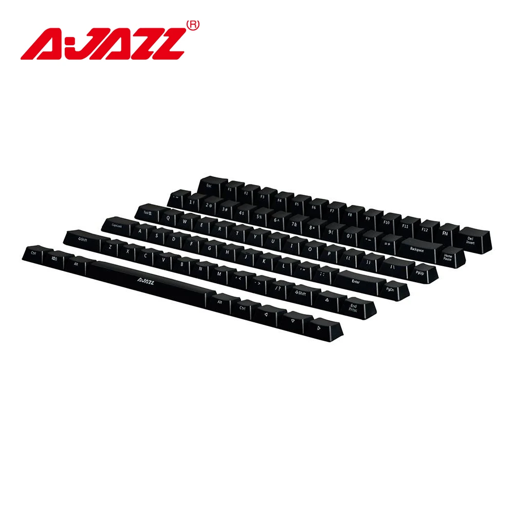 Ajazz Ak33 82 клавиши клавиатура Keycap набор ABS боковой резьбы белый/черный Колпачки 82 клавиши-без подсветки