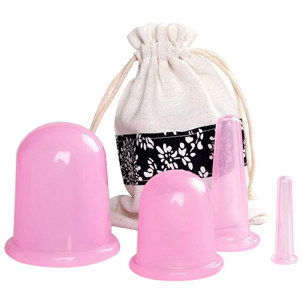 

3pcs Natural Silicone Massage Cup Suitable For Body Face Neck Eye Massage Vacuum Tank For Body And Facial Care Beauty Tool