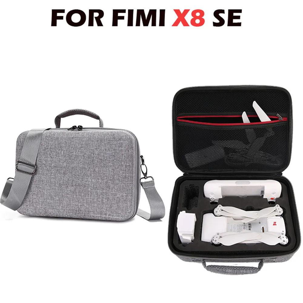 

Портативная сумка для хранения для дрона Xiaomi FIMI X8 SE, Жесткий Чехол из ЭВА с регулируемым плечевым ремнем, водонепроницаемая сумка
