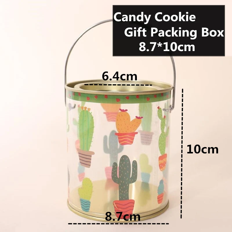 Cactus 8.7x10cm LBSISI жизнь Счастливого Рождества Подарочная коробка ручная бутылка ребенок для конфет и печенья день рождения детей подарочная упаковка коробка - Цвет: Cactus 8.7x10cm