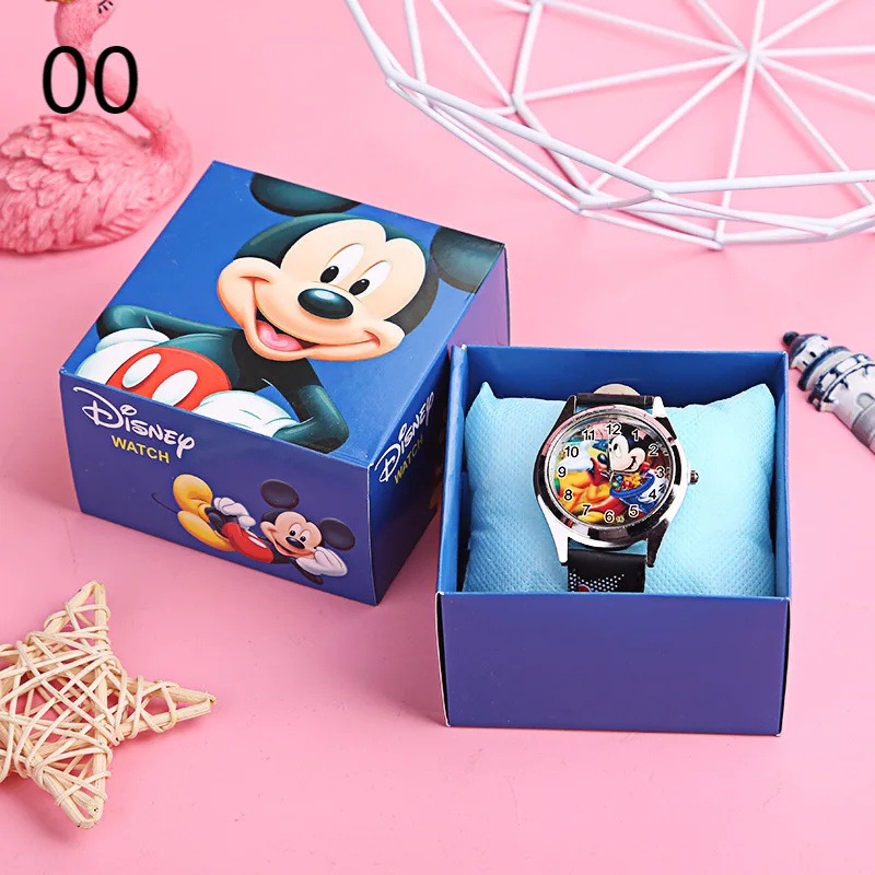 

Disney mickey mouse anime silicone watch child quartz wrist random color random 1pcs Fashion cartoon girl's watch gift toy