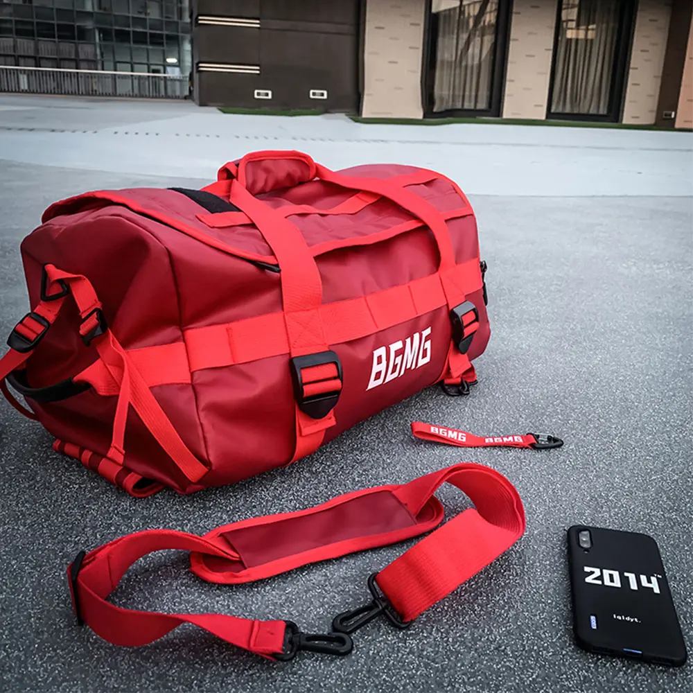 Gym Backpack  Fitness Leather Bag Travel Durable Handbag Training Sport Bags Outdoor Women Men Training School Bag Day Bag X150A