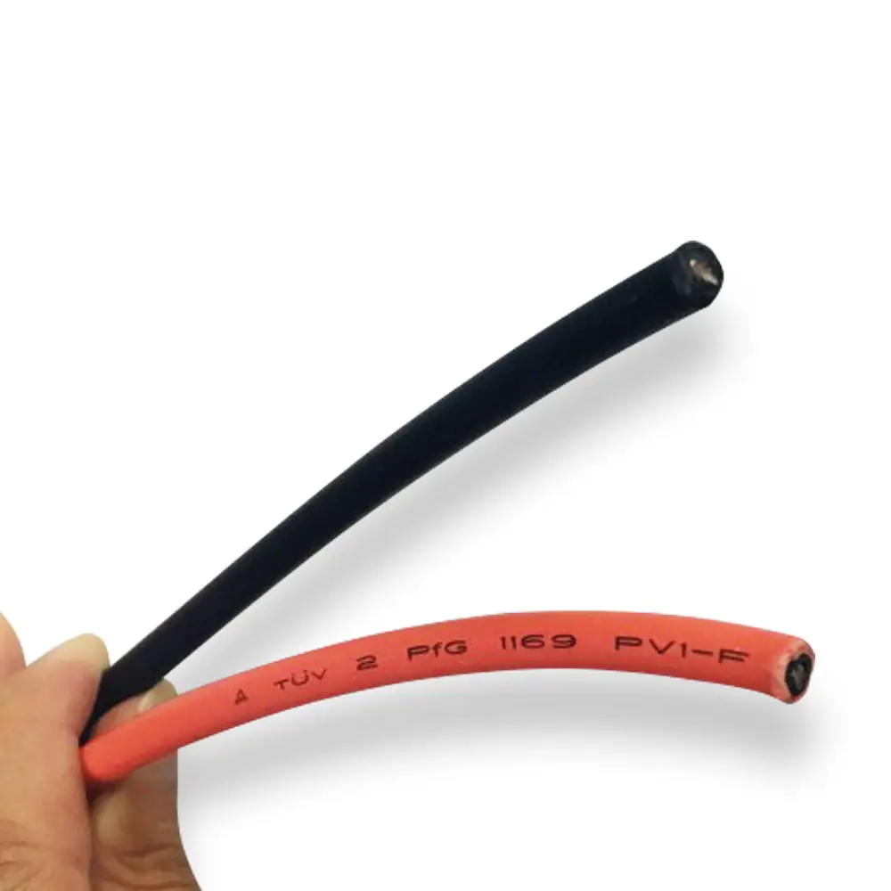 15 м 6 мм² красный и черный фотоэлектрический кабель солнечная панель для