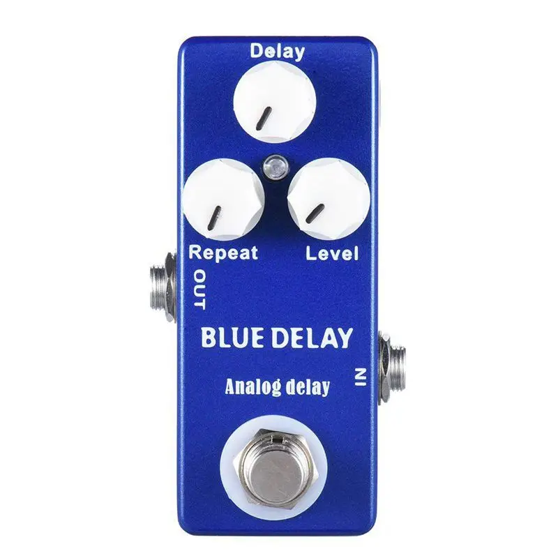 Мини гитара Mosky Deep Blue Delay педаль с эффектом шуруповерта|Детали и аксессуары для
