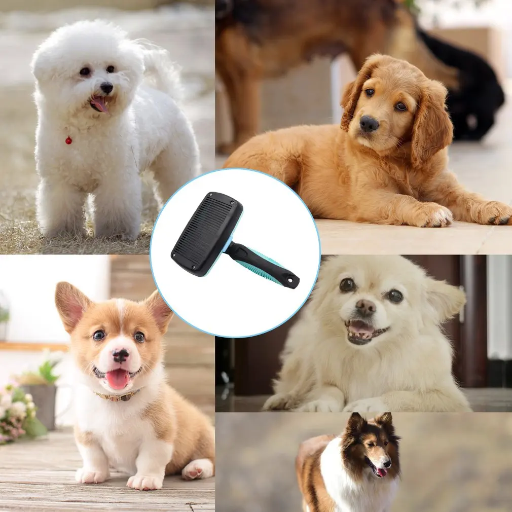

Pet Grooming Brush Cleaning Slicker Brush Dog Cat Brush Slicker Comb Deshedding Tool For Shedding And Grooming