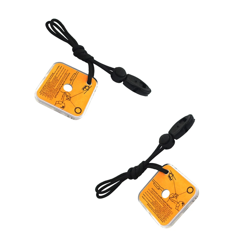 2pcs Outdoor Multifunctional Survival Mirror Practical Emergency Kit Reflective Signal Tool With Whistle Targeting |