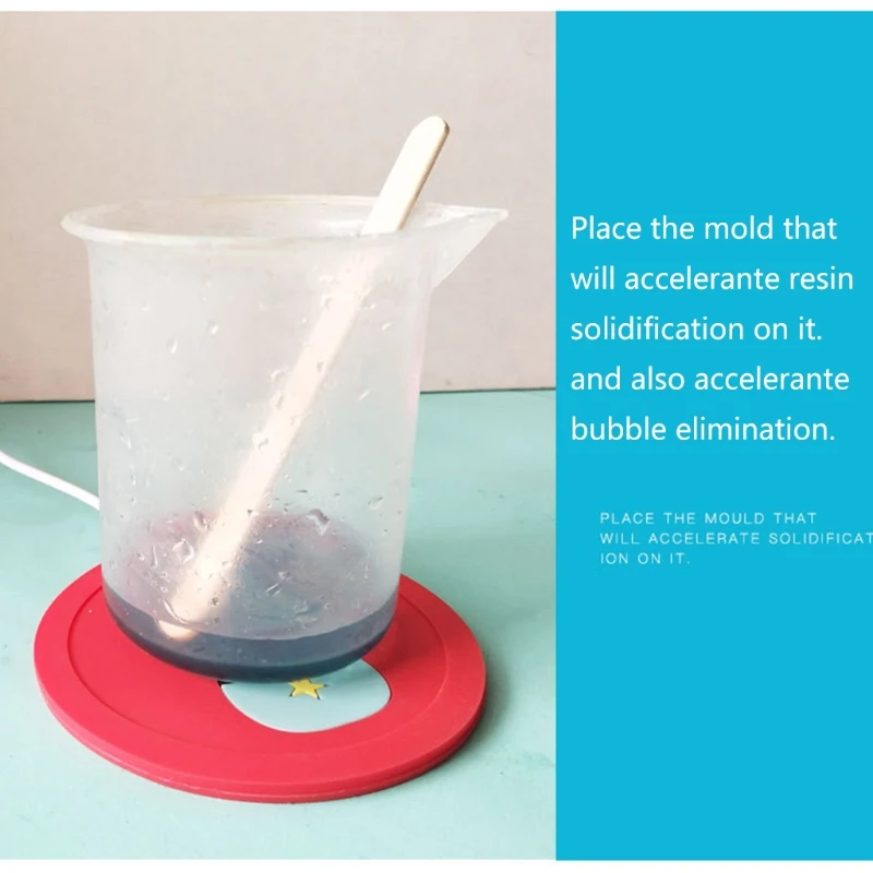 95AB мультяшный подогреватель для кофе с USB подставка чашки форма удаления пузырей