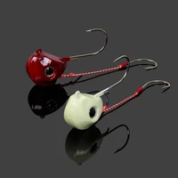 jig head fishing hooks lure barbed hook lead hook fishing tackle fishing accessories 3d eyes 60g 80g glow jig head