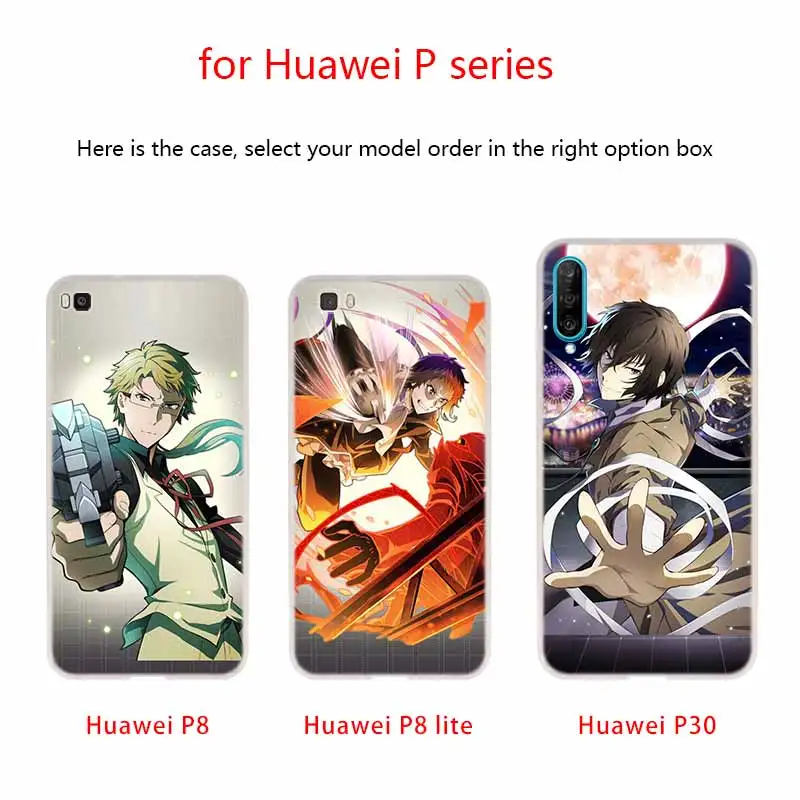 Мягкий чехол из ТПУ для Huawei P30 P40 P20 Pro P10 P9 Lite P Smart Z 2020 Japan anime bungou stray dogs Dazai
