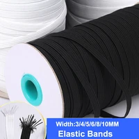 elastic bands white black elastic spandex rubber cord trim sewing fabric diy garment sewing accessories 3 10mm free shipping