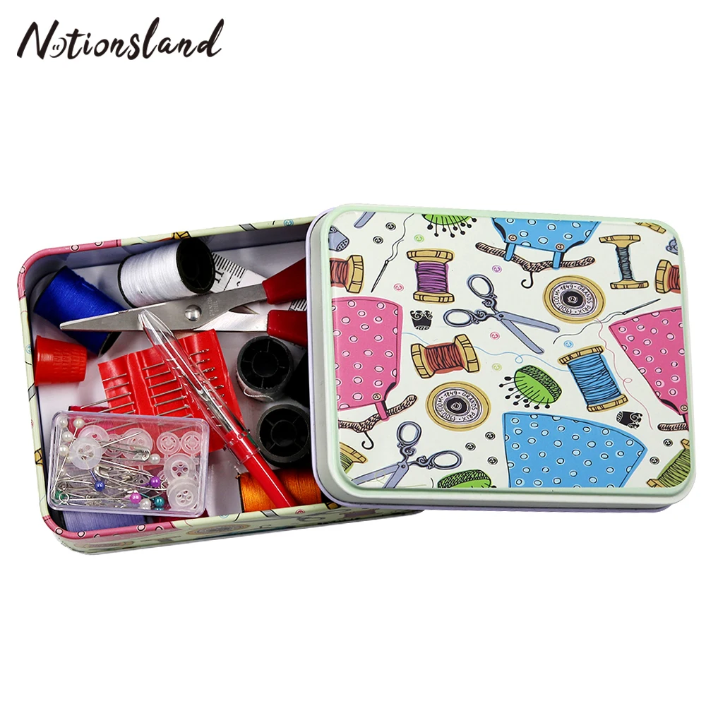 

1pc Travel Sewing Box Embroidery Needle Thread Storage Box Multi-function Sewing Set Christmas Gifts for Mom