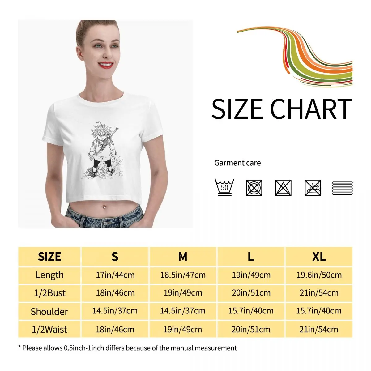 

Anime Fans Meliodas 5 women's T Shirt durability Short sleeveRound neck T-shirt