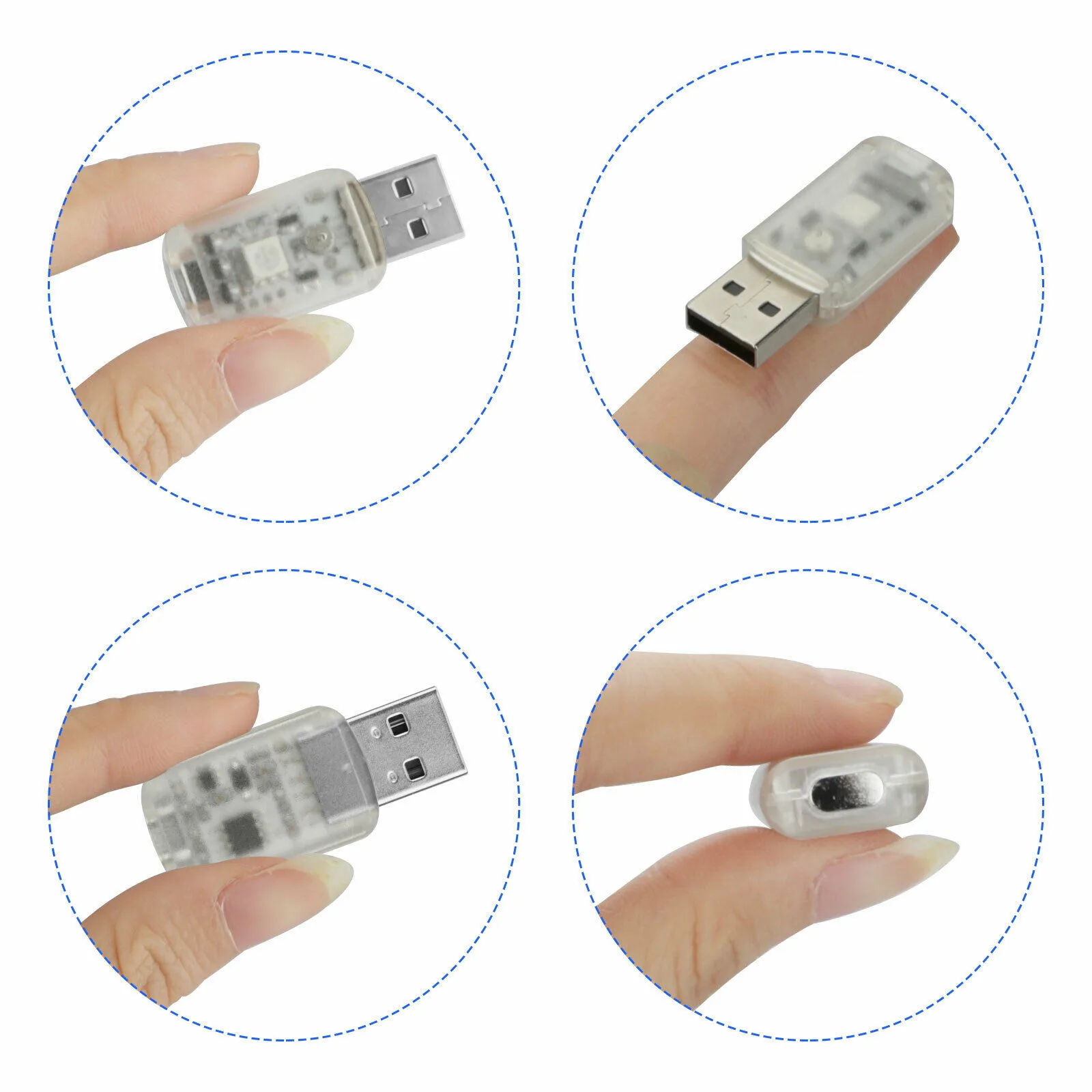 

Mini USB LED Car Interior Light Touch Key Neon Atmosphere Ambient Lamp Bulb Interior Jewelry Neon Lights Accessories