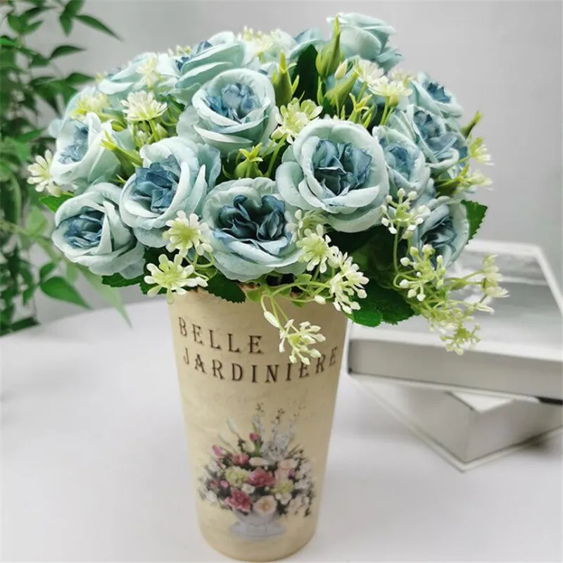 Искусственная Роза 10P (10 головок/бутон) имитация мини-розы длиной 11 81 дюйма