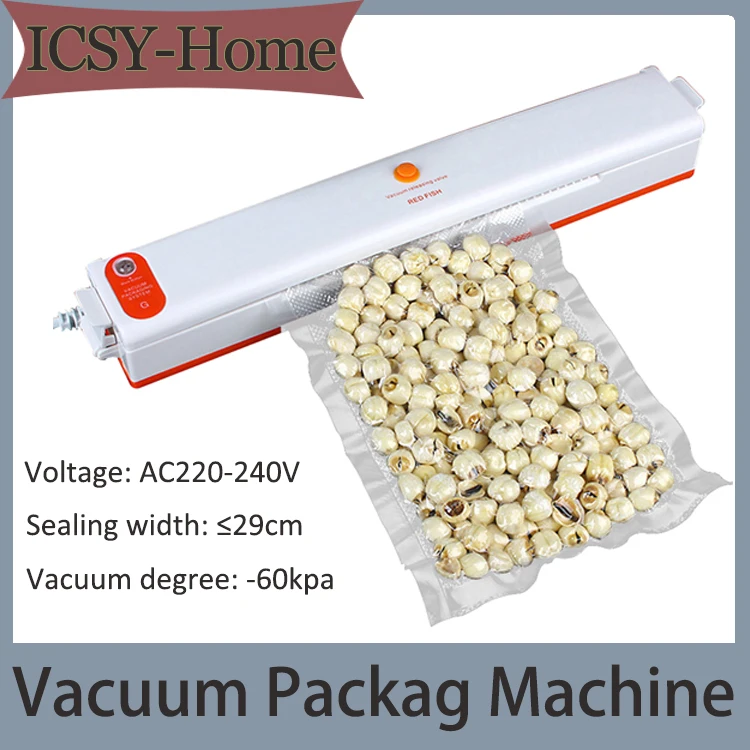 

Полностью автоматическая бытовая пищевая упаковка, пластиковая вакуумная упаковочная машина, вакуумный упаковщик и 10 упаковочных пакетов