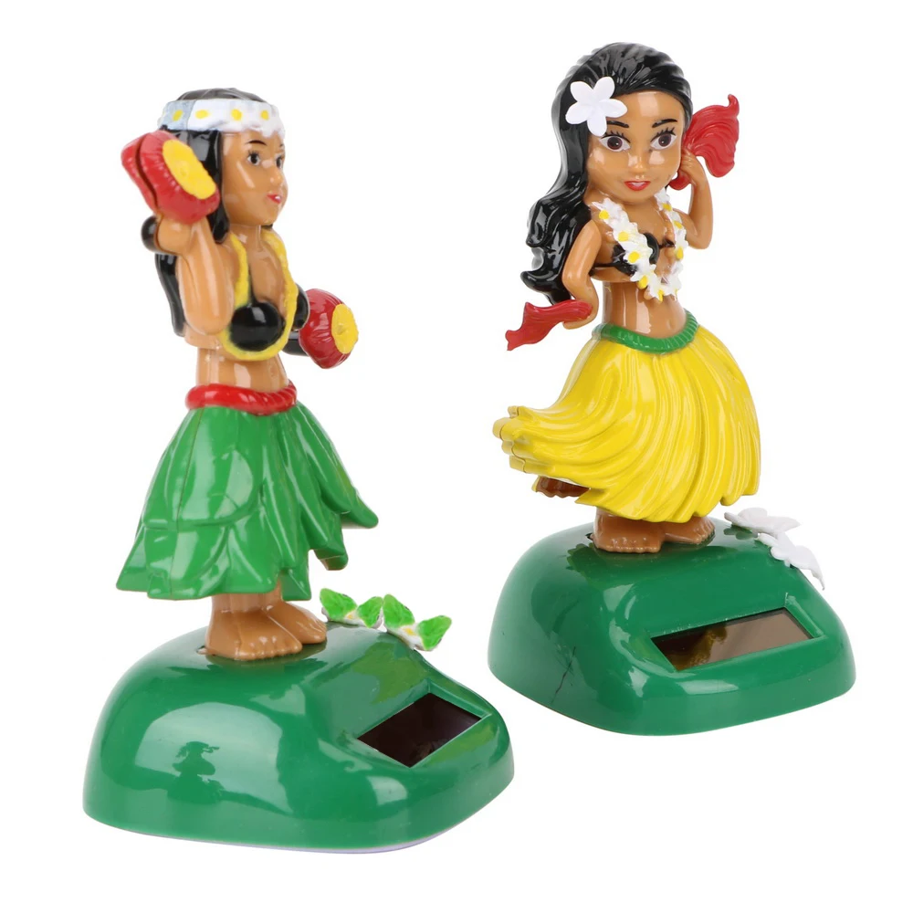 Декомпрессионная игрушка Hula на солнечной батарее для гавайской девочки