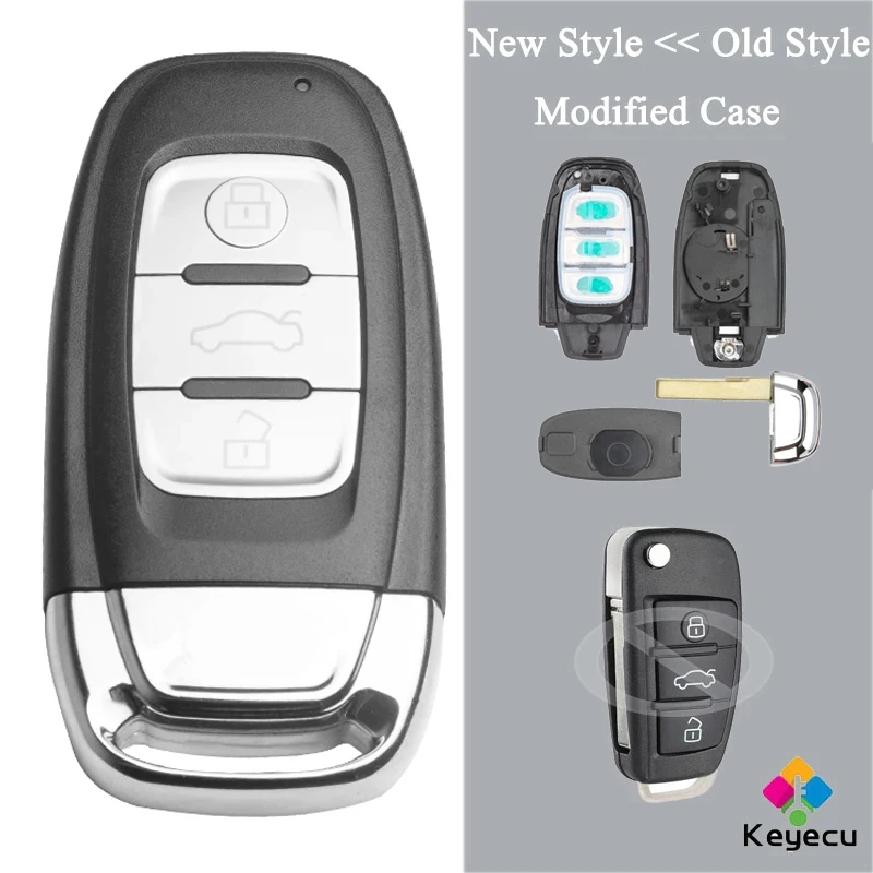 Модифицированный откидной смарт брелок KEYECU для автомобильного ключа пульта