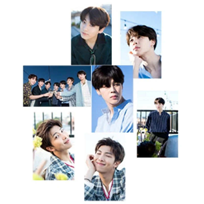 Kpop 5th Юбилей Бумага ломо карты Jimin V Suga коллективных Фотокарта плакат самодельные Бумага фото карты 30 шт./компл