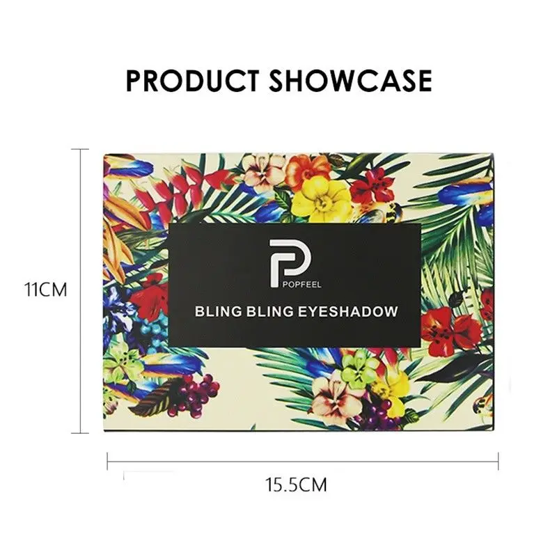 Палетка теней для век POPFEEL водостойкие металлические блестящие матовые 29 цветов |