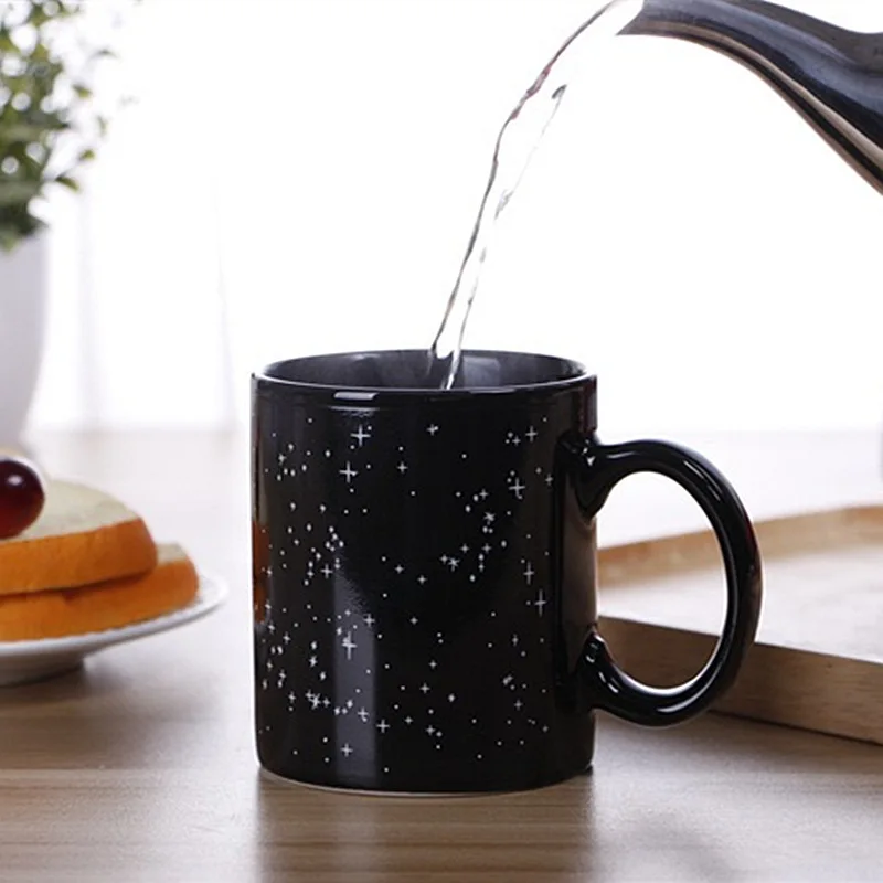 

Magic Mug Heat Sensitive Ceramic Mugs Twelve Constellations Office Water Cup Gift For Friends