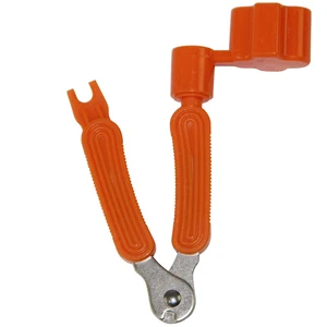 Инструмент для намотки и резака гитарных струн, все в 1, включает кусачки, пуллер для колышек, подходит для большинства гитар