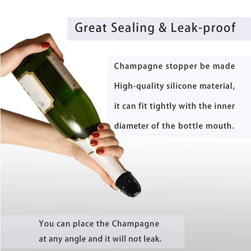 

8 Pieces Vacuum Wine Bottles Stopper Reusable Wine Corks Wine Bottle Stoppers Wine Preserver for Champagnes,Cava,Etc