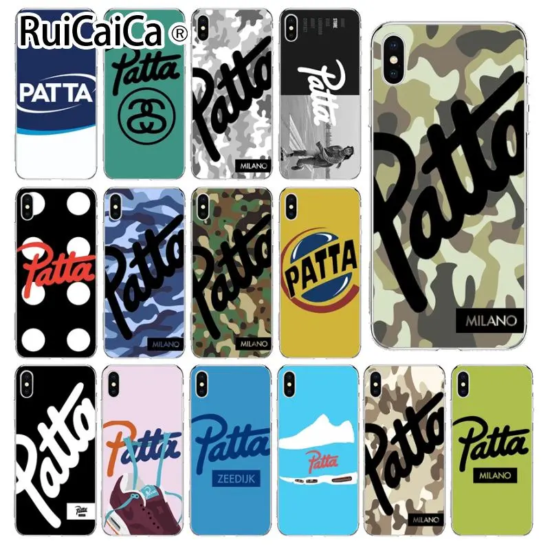 Ruicaica голландский уличный модный бренд patta камуфляжный чехол для телефона Apple iPhone 8