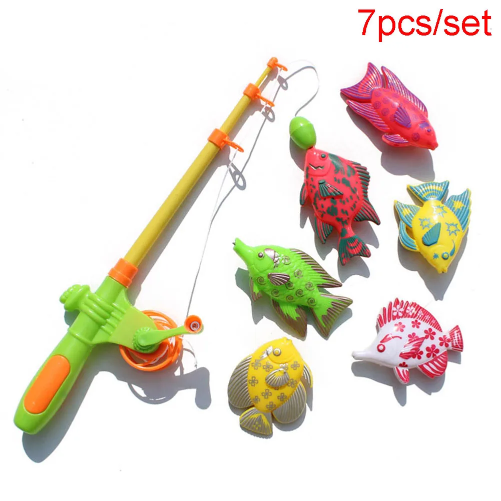 

Magnetic Fishing Toy Kid Baby Educational Game Rod Fish Model Child Bath Time