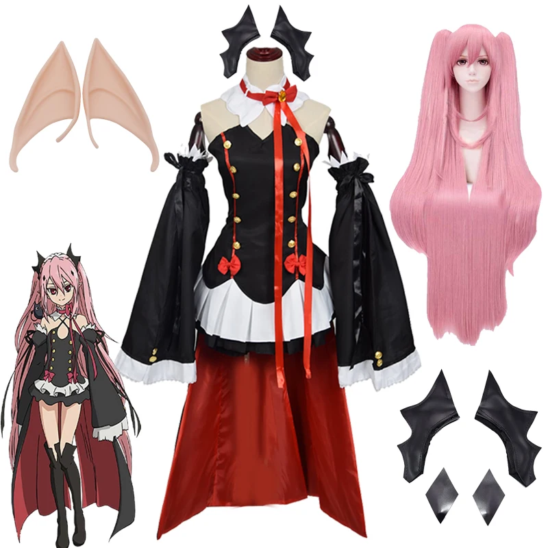 Костюм для косплея Овари из аниме сераф конца костюм овара Круса тела Униформа