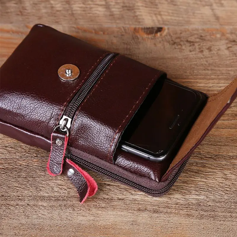 2020 винтажная кожаная поясная сумка чехол для телефона пояс на бедрах петля