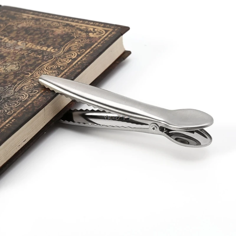 

Portable Stainless Steel Food Storage Bag Sealer Sealing Clip Kitchen Clamp Too