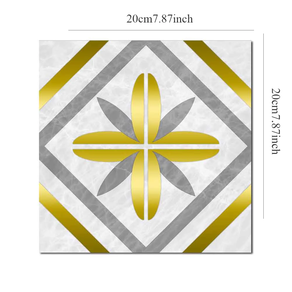 Прозрачная пленка цвет: серый золотой Цветочная линия настенные наклейки для