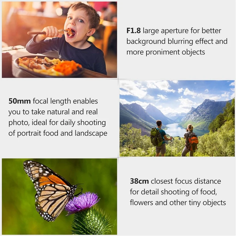 50 мм F1.8 объектив с фиксированным фокусом подходящий ручной основной для