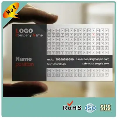 Custom Full Printing 30mil pvc transparent membership card