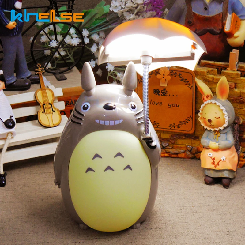 Креативный мультфильм Тоторо ночник светодиодный USB настольные лампы для чтения